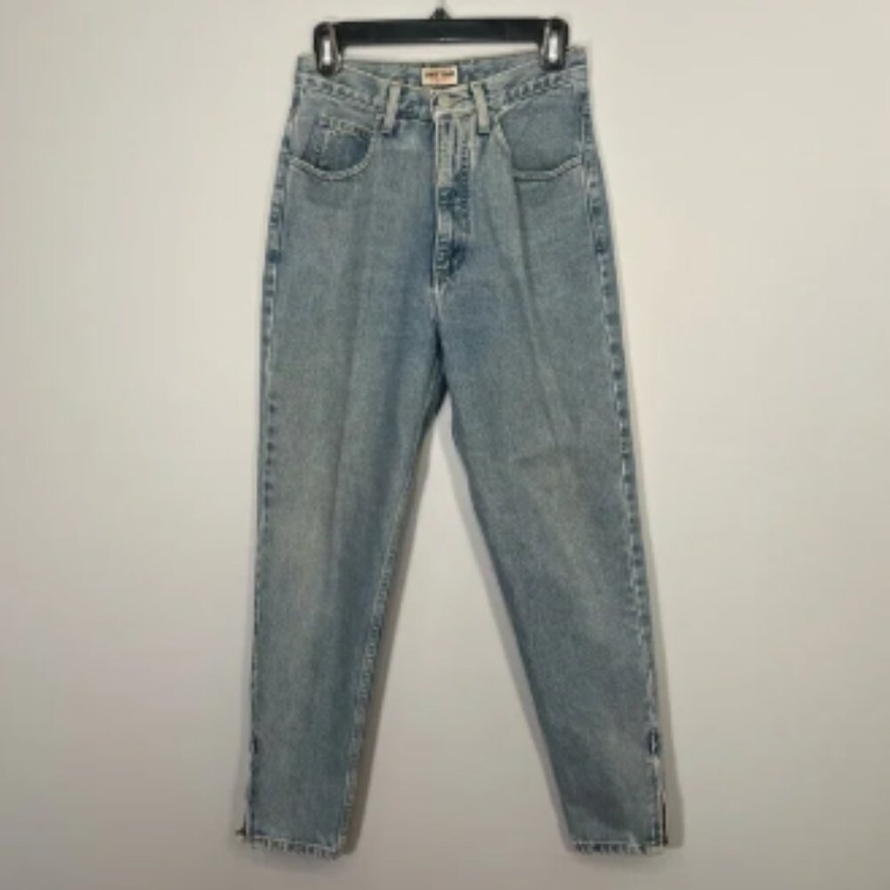 VINTAGE Guess Jeans Womens 29 Blue Denim 100% Cotton Mom High Waist Tapered 90s